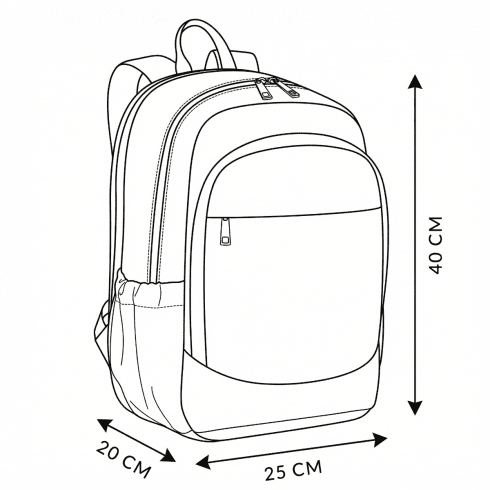 Cestovní batoh do letadla 40x20x25 Hanoj