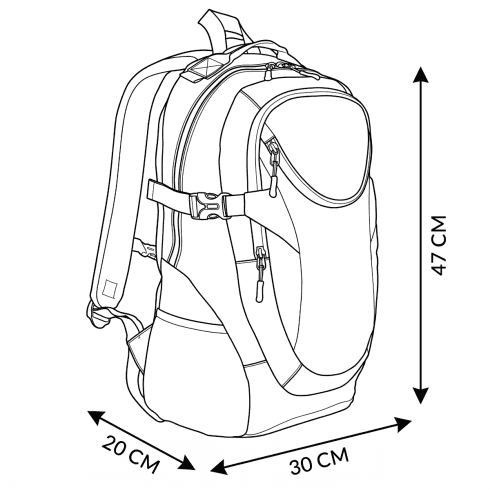 Taktický turistický batoh s prostorem pro notebook Varšava