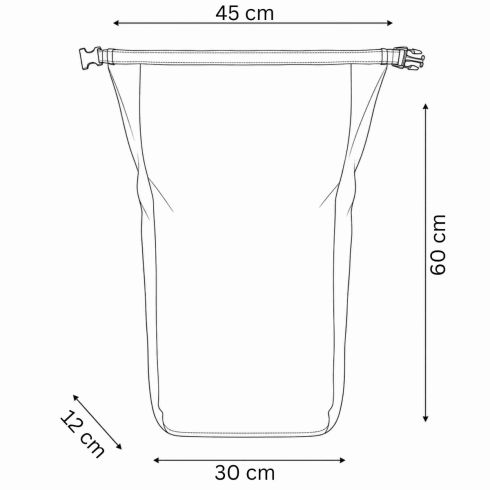 Žlutá cyklistická brašna na nosič Roll