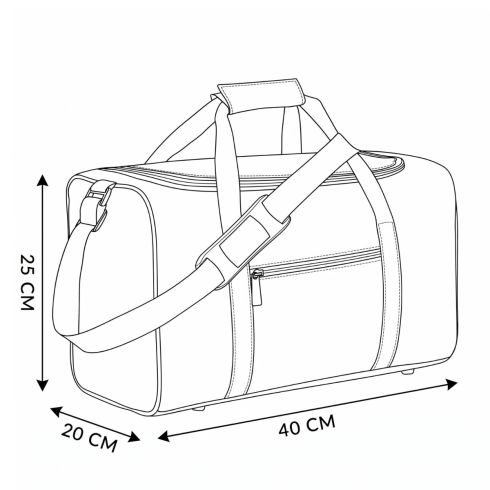 Velká dámská cestovní taška černá 40x20x25 Palma