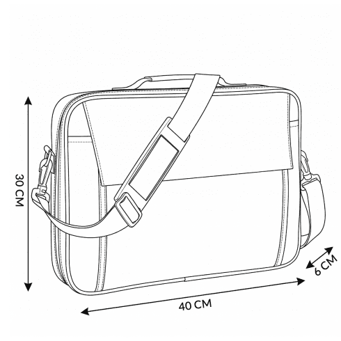 15,6" černá pevná brašna na notebook Gravity