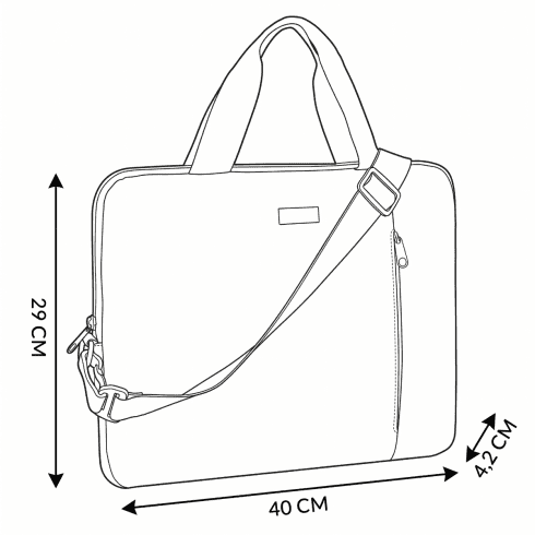 Dámská/pánská brašna Sirius přes rameno na notebook s úhlopříčkou 15,6"