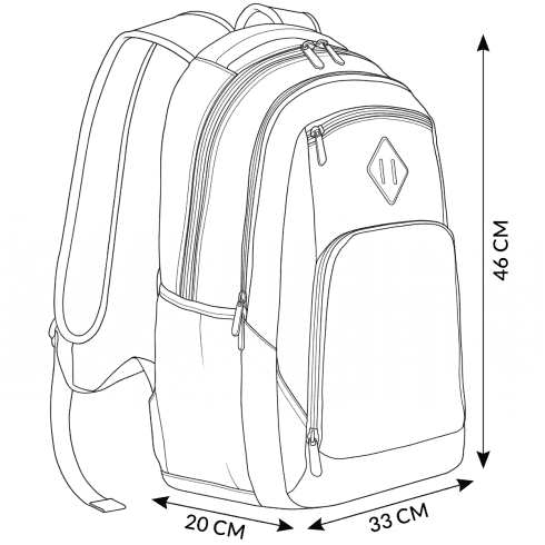 Černý pánský batoh s prostorem na notebook 30L ZG795