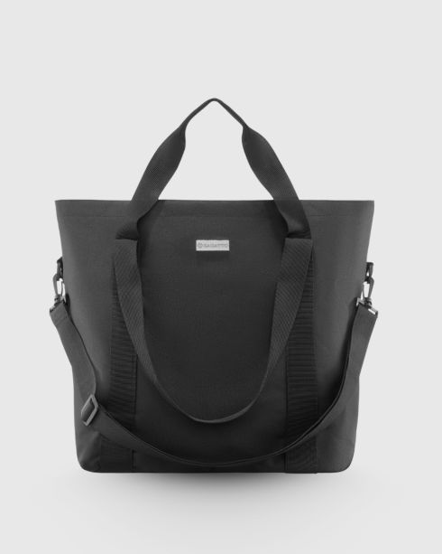 Černá dámská shopper kabelka přes rameno, polyester a nylon, Zagatto – fotografie 2