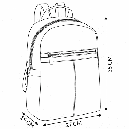 Malý dámský černý batoh ZG845