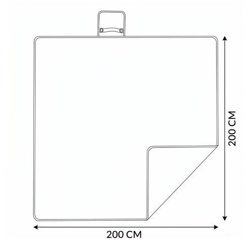 Pikniková deka 200x200 cm s izolací ZG974