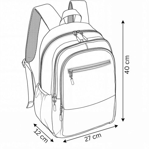 Vícekomorový školní batoh ZG945