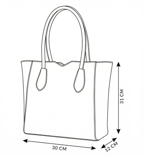 Dámská velká shopper kabelka Shadow z umělé kůže