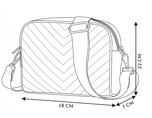 Malá černá crossbody kabelka z ekokůže Nocturne