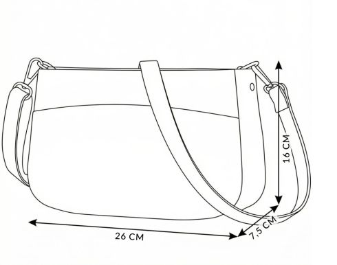 Dámská crossbody kabelka z ekologické kůže Quiet